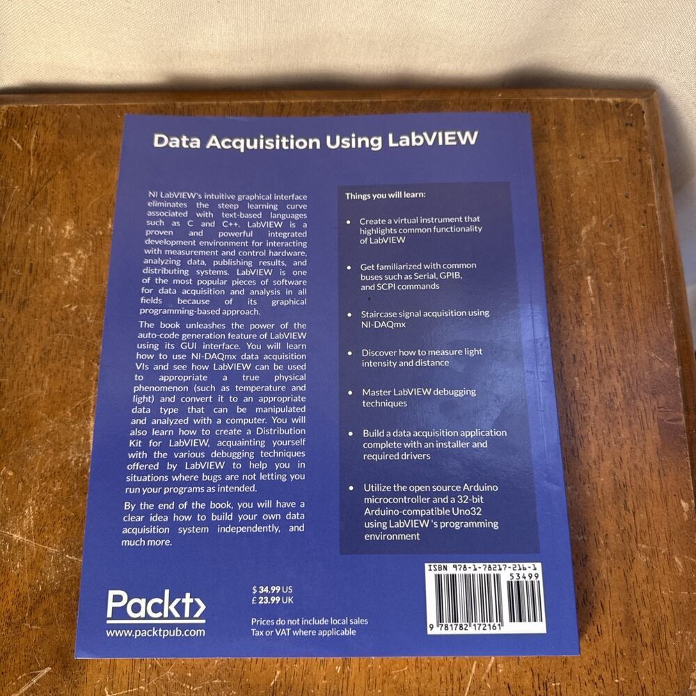 Data Acquisition Using LabVIEW By Behzad Ehsani computer Science Coding Textbook - Picture 3 of 9